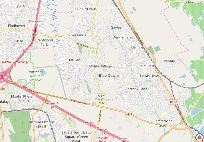 Map location of Malibu Village